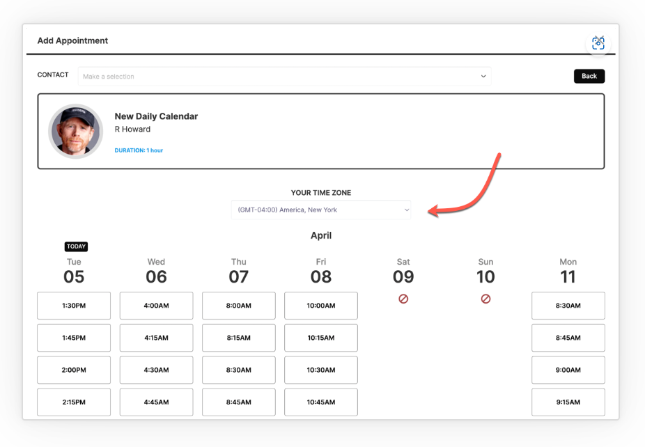 End Appointment Scheduling Confusion